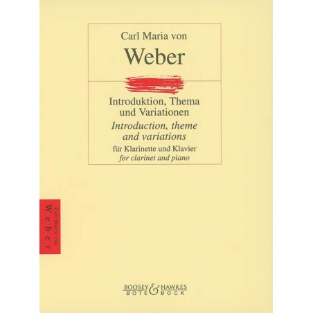 Weber introduction thème et variations partition