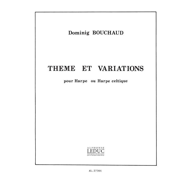 DOMINIG BOUCHAUD THEME ET VARIATIONS HARPE AL27364