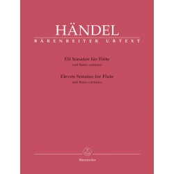 Partition 11 Sonates pour flûte de Haendel - Avignon Nîmes Marseille