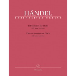 Partition 11 Sonates pour flûte de Haendel - Avignon Nîmes Marseille