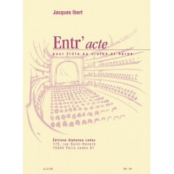 jacques ibert entr'acte partition