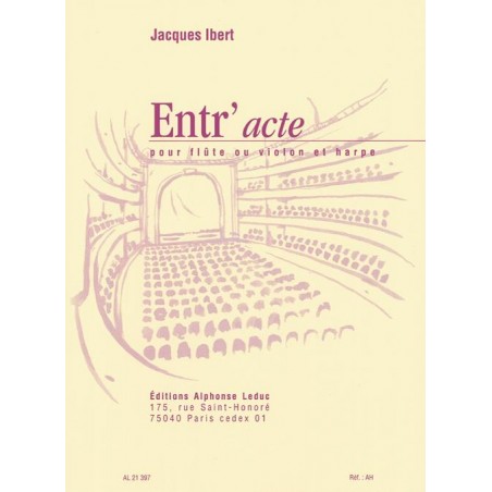 jacques ibert entr'acte partition