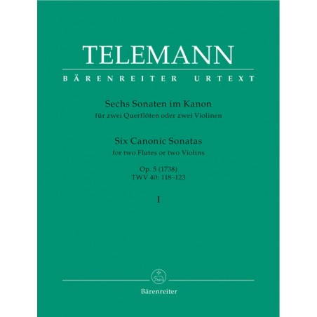 TELEMANN SONATES 2 VIOLONS OPUS 5 TWV 40 BA2981