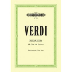Verdi Requiem partition choeur et piano