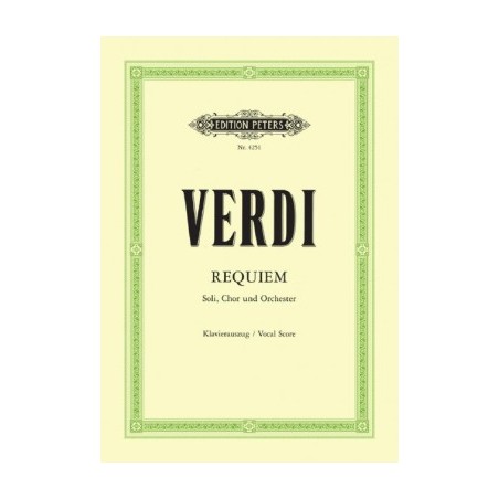 Verdi Requiem partition choeur et piano