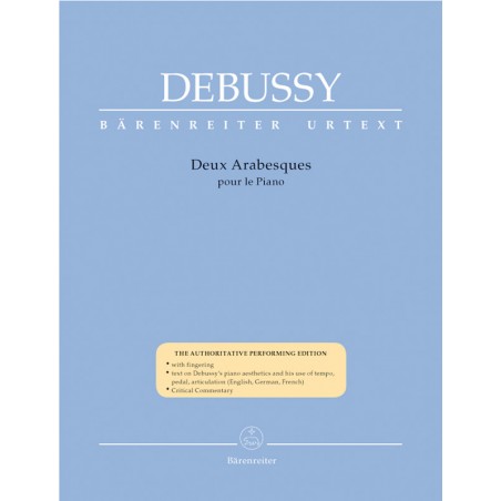 Debussy 2 Arabesques partition piano