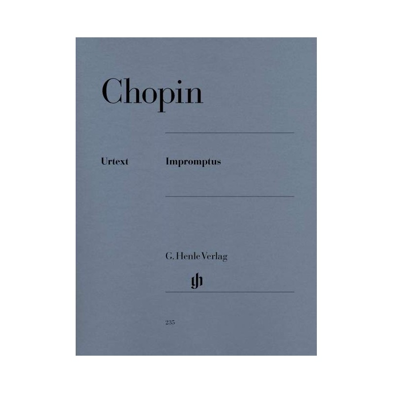 CHOPIN IMPROMPTUS PIANO HN235 CHOPIN IMPROMPTUS PIANO HN235