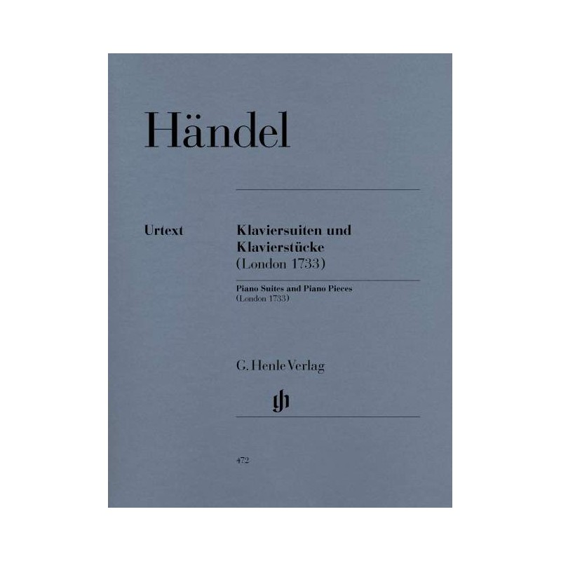Haendel Suites et Pièces - Partition piano Haendel Suites et Pièces - Partition piano