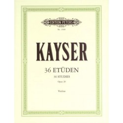 Kayser 36 études partition violon
