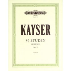 Kayser 36 études partition violon