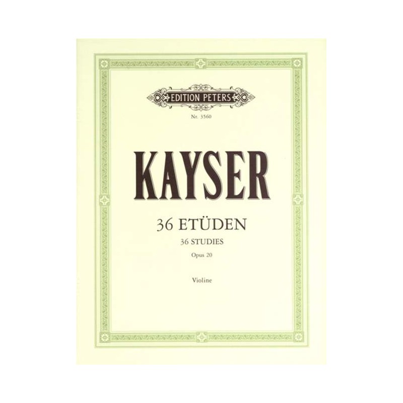 Kayser 36 études partition violon