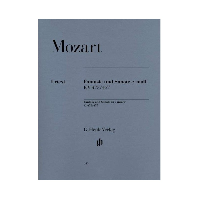 MOZART FANTAISIE KV475 SONATE KV457 HN345 MOZART FANTAISIE KV475 SONATE KV457 HN345