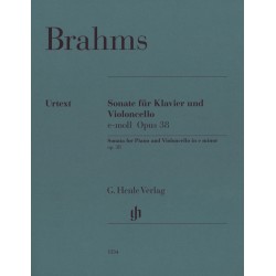 BRAHMS SONATE MI MINEUR VIOLONCELLE HENLE HN1134