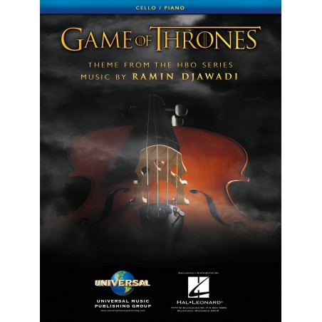 GAME OF THRONES PARTITIONS VIOLONCELLE HL00253392