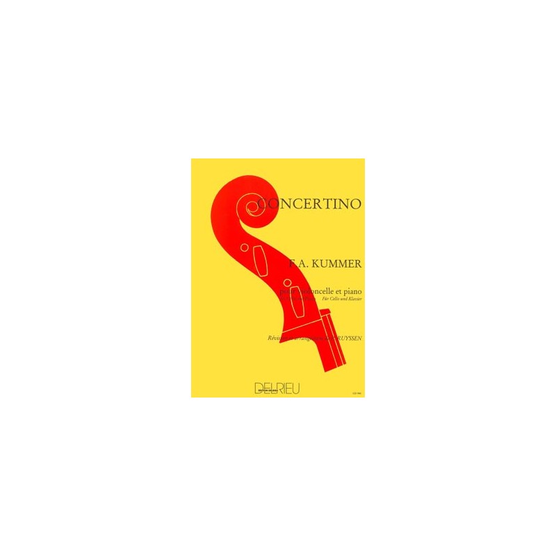 KUMMER CONCERTINO VIOLONCELLE DO MAJEUR DELRIEU GD986 KUMMER CONCERTINO VIOLONCELLE DO MAJEUR DELRIEU GD986