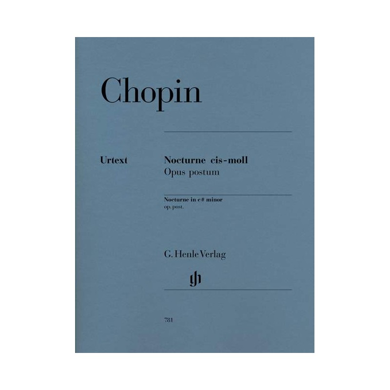 PARTITION CHOPIN NOCTURNE N°20 HN781 LE KIOSQUE A MUSIQUE