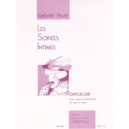 Partition Gabriel Fauré Berceuse Violon Violoncelle HA9060 Kiosque musique Avignon