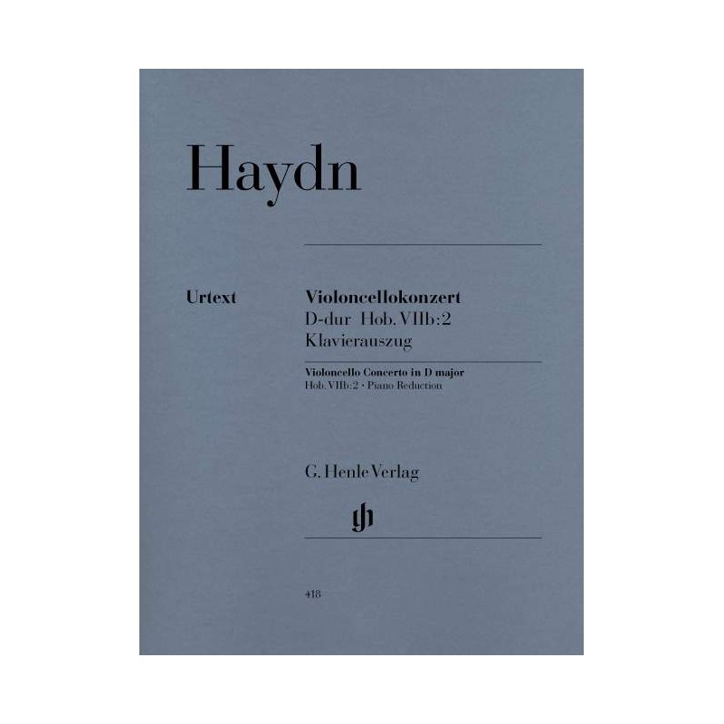 Partition violoncelle Haydn Concerto Ré Majeur HN418 Le kiosque à musique Avignon
