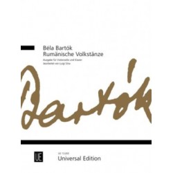 BARTOK DANSES ROUMAINES VIOLONCELLE ET PIANO UE13265