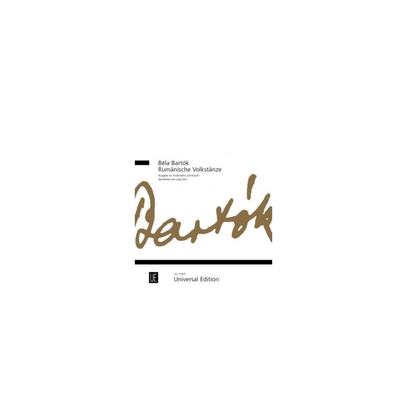 BARTOK DANSES ROUMAINES VIOLONCELLE ET PIANO UE13265 BARTOK DANSES ROUMAINES VIOLONCELLE ET PIANO UE13265