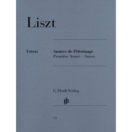Partition de Liszt Années de pèlerinage Suisse