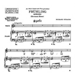 richard strauss 4 derniers lieder partition