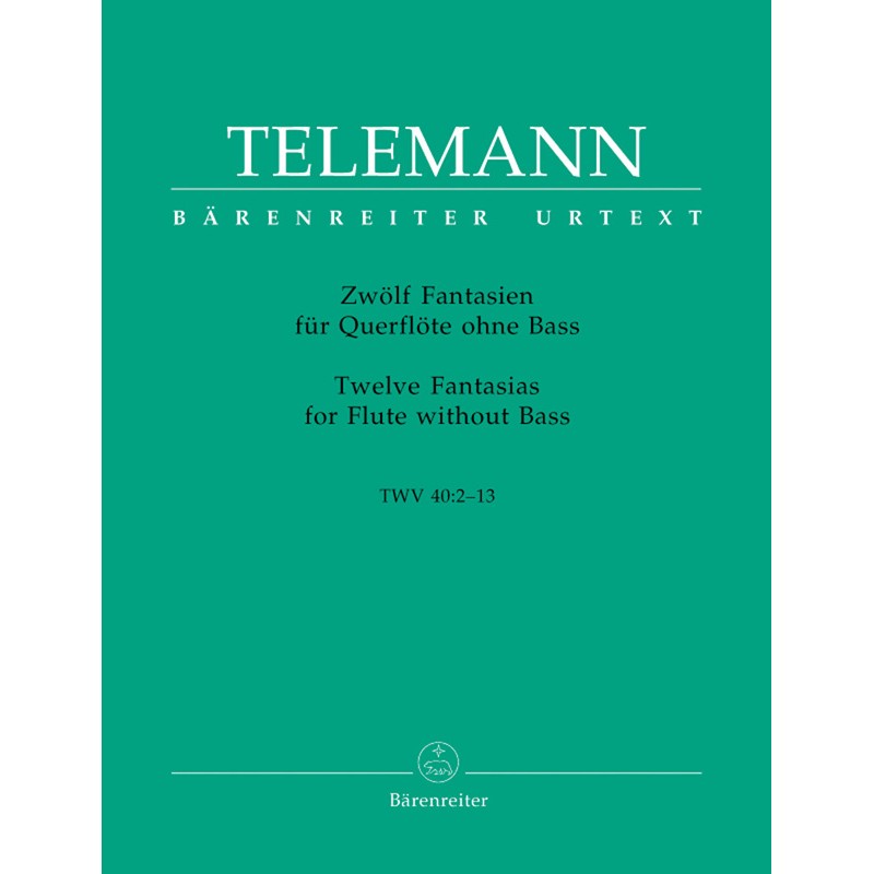Partition Telemann 12 Fantaisies sans basse Partition Telemann 12 Fantaisies sans basse