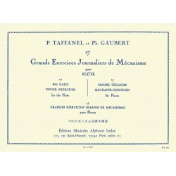 TAFFANEL 17 GRANDS EXERCICES JOURNALIERS AL17204 LE KIOSQUE A MUSIQUE