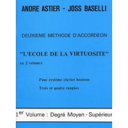 DEUXIEME METHODE D'ACCORDEON - L'ECOLE DE LA VIRTUOSITE VOL1