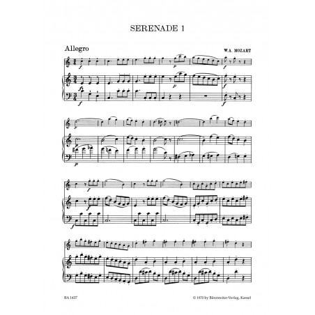 Mozart serenade KV439B partition