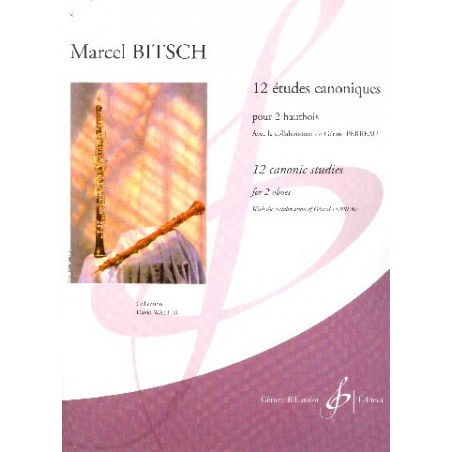 MARCEL BITSCH 12 ETUDES CANONIQUES 2 HAUTBOIS G9853B