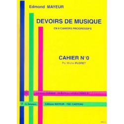 Edmond Mayeur devoirs de musique