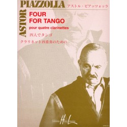 Piazzolla four for tango partition 4 clarinettes