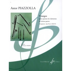 Piazzolla 9 tangos partition 4 clarinettes