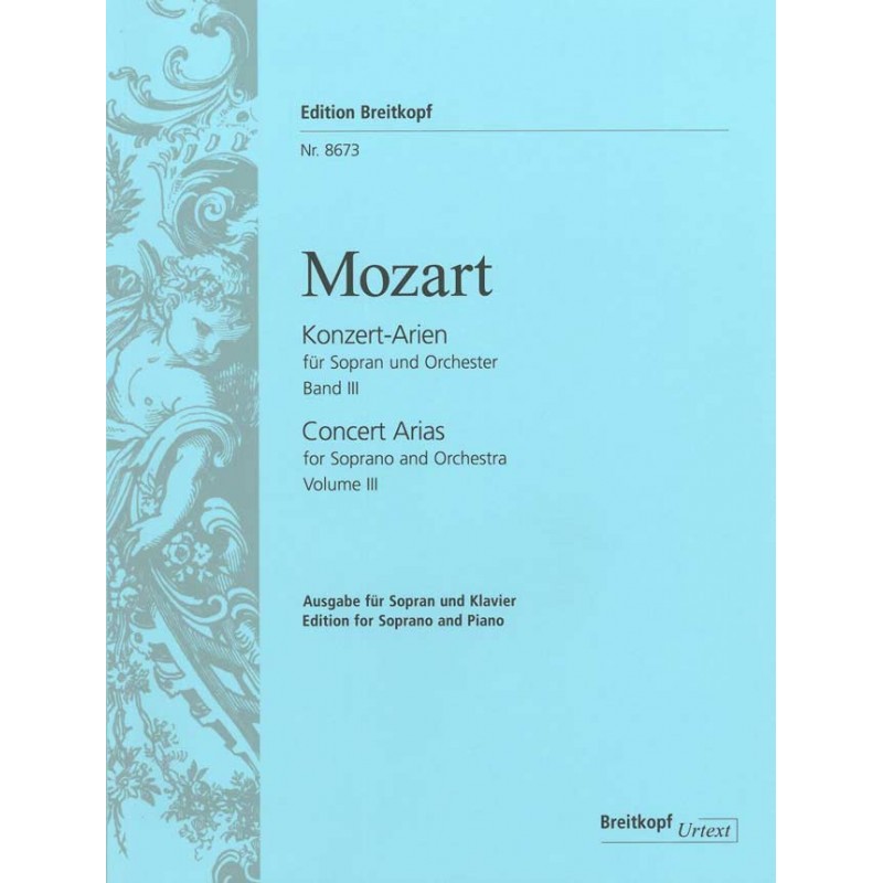 Mozart Airs de concert soprano partition