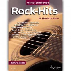 ROCK HITS FUR KLASSISCHE GITARRE ED22820