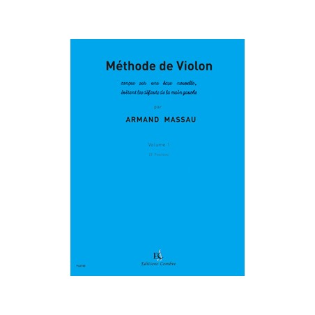 ARMAND MASSAU METHODE VIOLON VOLUME 1 P02750