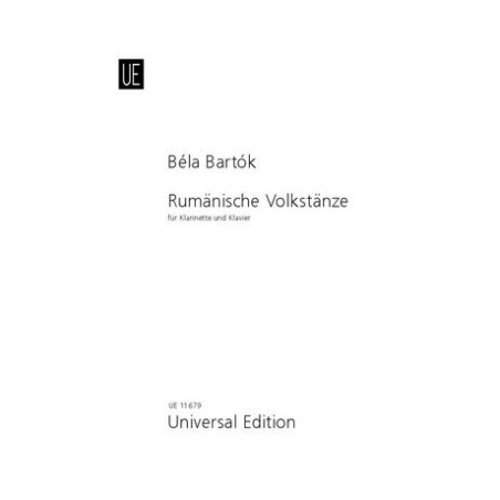 BELA BARTOK DANSES ROUMAINES CLARINETTE UE11679