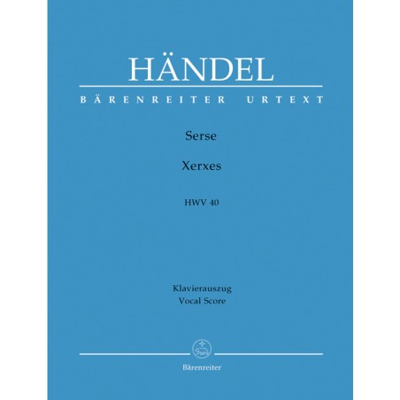 Haendel Xerxès partitions chant