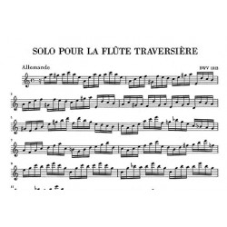 Bach Partita BWV 1013 - Partition flûte