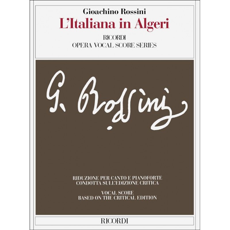 PARTITION CHANT ROSSINI L'ITALIENNE A ALGER AVIGNON PARTITION CHANT ROSSINI L'ITALIENNE A ALGER AVIGNON