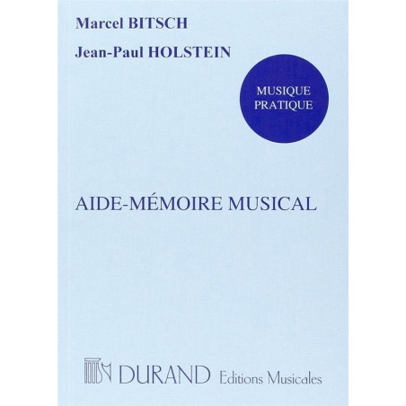 Aide mémoire musical de Bitsch