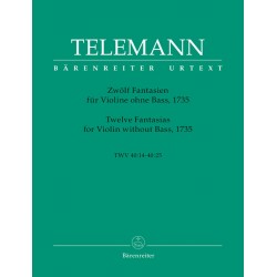 partition telemann 12 fantaisies