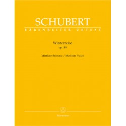 schubert le voyage d'hiver partition