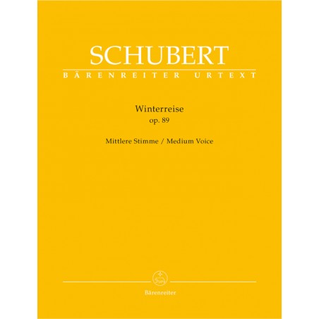 schubert le voyage d'hiver partition