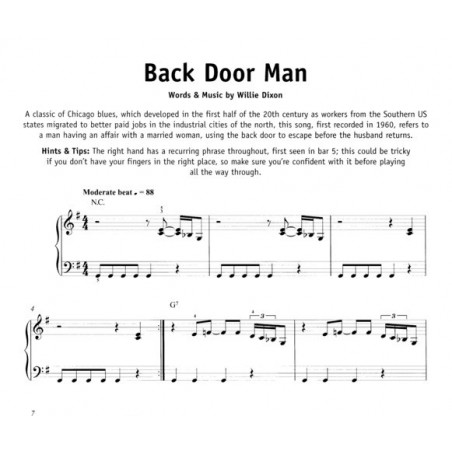 Really easy piano blues partition piano