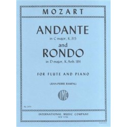 Mozart Andante et Rondo partition flûte