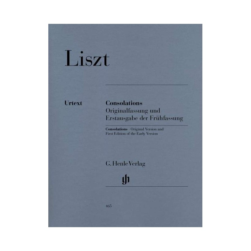 Liszt consolations partition piano