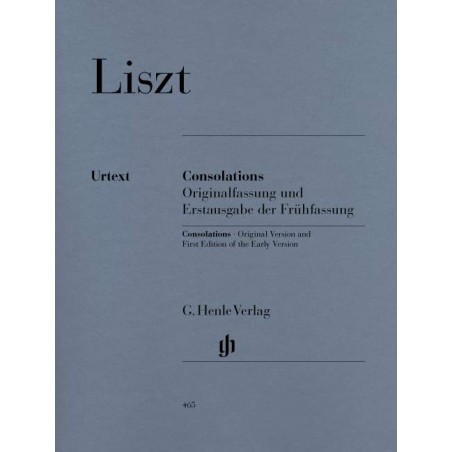 Liszt consolations partition piano