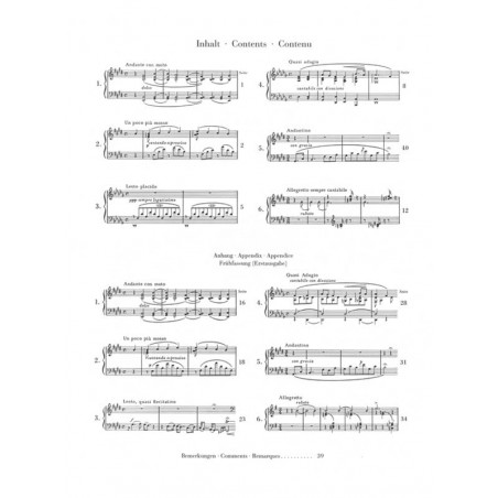 Liszt consolations partition piano
